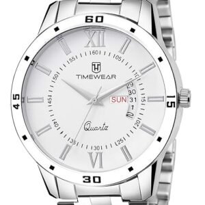TIMEWEAR Analog Day Date Functioning Stainless Steel Chain Watch for Men